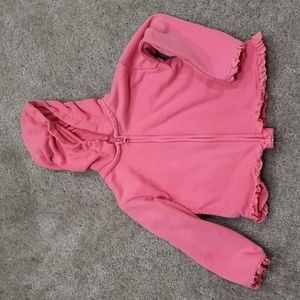 Zara Pink Jacket with Hoodie, Size 18-24M